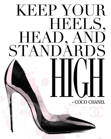 chanel romantic quote|coco chanel quotes high heels.